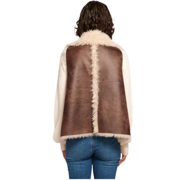 NEW RAMY BROOK finney reversible vest in brown - Picture 2 of 5